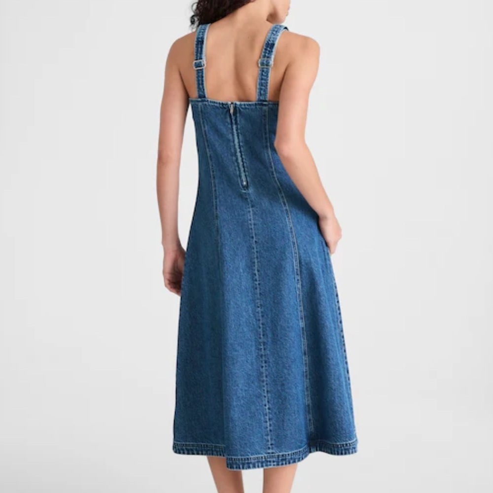 Madewell camby wash Denim Scoopneck Midi Dress - Picture 4 of 7
